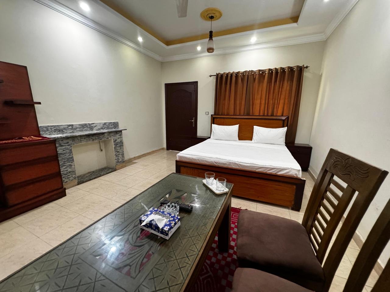 Furnished hostel room placeholder